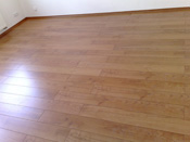 Položená olištovaná a začištěná podlaha